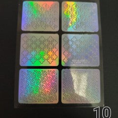 Sticker Stencil #10 (6 stickers, 1 sheet)