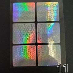 Sticker Stencil #12 (6 stickers, 1 sheet) Sweater Chain