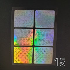 Sticker Stencil #15 (6 stickers, 1 sheet) Arrow