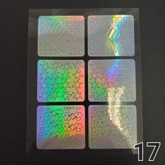 Sticker Stencil #17 (6 stickers, 1 sheet) Clover