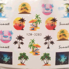 Sunset Water Decal YZW- 3283