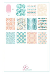 Steel Stamping Plate (14cm x 9cm) CjS-185 Textiles Series – 1