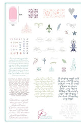 Steel Stamping Plate (14cm x 9cm) CJS- 45 Ornamental Flourish