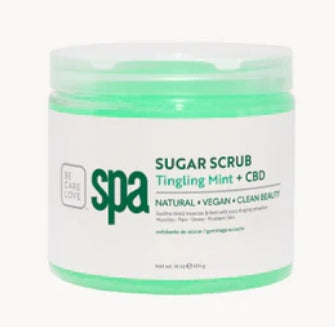 Tingling Mint & CBD Sugar Scrub 16 oz