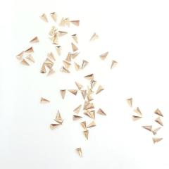 Triangle Studs Rose Gold 3MM