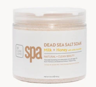 Ultra-Moisturizing Milk + Honey with White Chocolate Dead Sea Salt Soak 16 oz