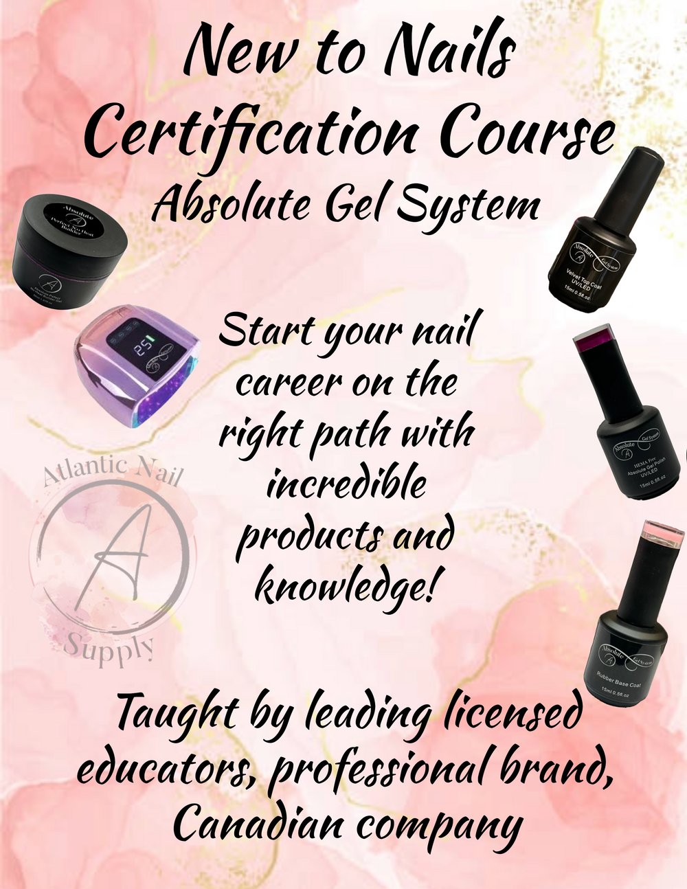 Remaining Amount AFTER DEPOSIT Certified New to Nails Program & Kit (IN PERSON) No Refunds Oct 21st to oct 25th