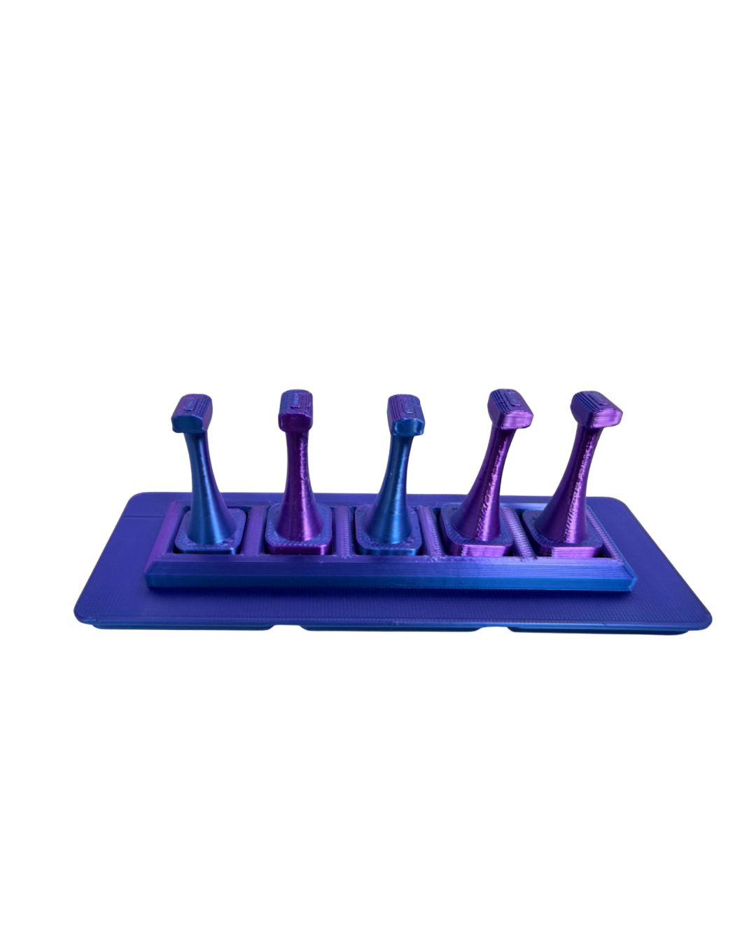 Nail tip display 6pc purple/blue