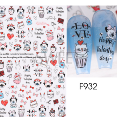 Valentines Stickers F932