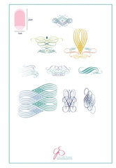 Plaques d'estampage en acier (6 cm x 6 cm) CJS- 46 Victorian Flourish