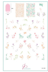 Steel Stamping Plate (14cm x 9cm) Vine & Dandy (CjS-248)