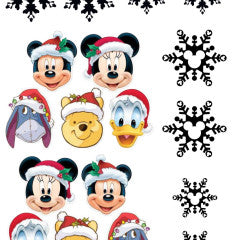 Water Decal Christmas Disney Heads