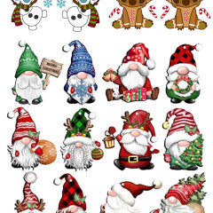 Water Decal Christmas Gnomes