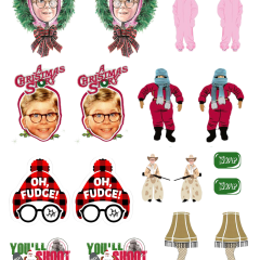 Histoire de Noël décalcomanie à l’eau