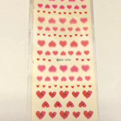 Water Decal Hearts DS-296