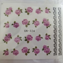 Water Decal flower GN- 324