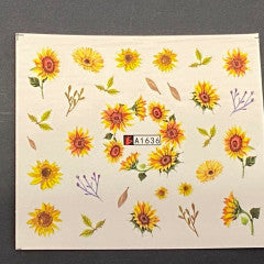 Water Decal Sunflower A1636