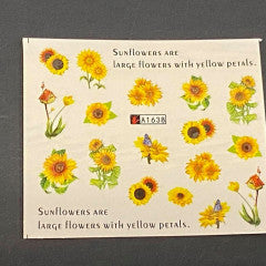 Water Decal Sunflower A1638