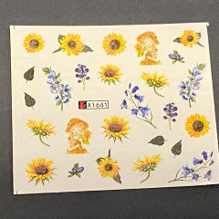 Water Decal Sunflower A1641