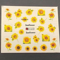 Water Decal Sunflower A1643