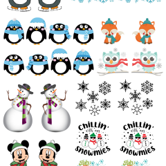 Water Decal Winter Buddies