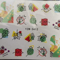 Décalcomanie à l'eau YZW- 3412