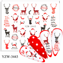 Water Decal Santa Christmas YZW- 3443