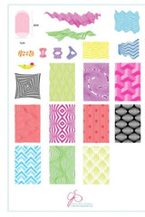 Steel Stamping Plate (14cm x 9cm) CJS-167 We be Trippin!