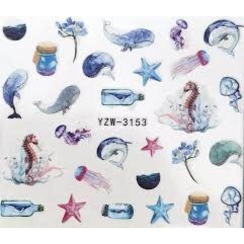 Whale Water decals YZW-3153