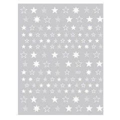 White stars stickers 353