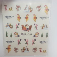 Winnie the Poo Christmas Water Decal CZ-059