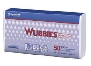 Wubbies 2-ply Paper Desk Towels 50pk