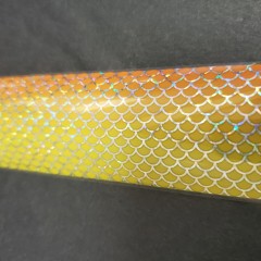 XL Foil Holo Mermaid -orange/yellow