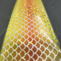 XL Foil Holo Mermaid -yellow/orange/yellow