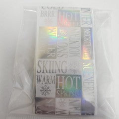 XL Holo Foil Winter wording