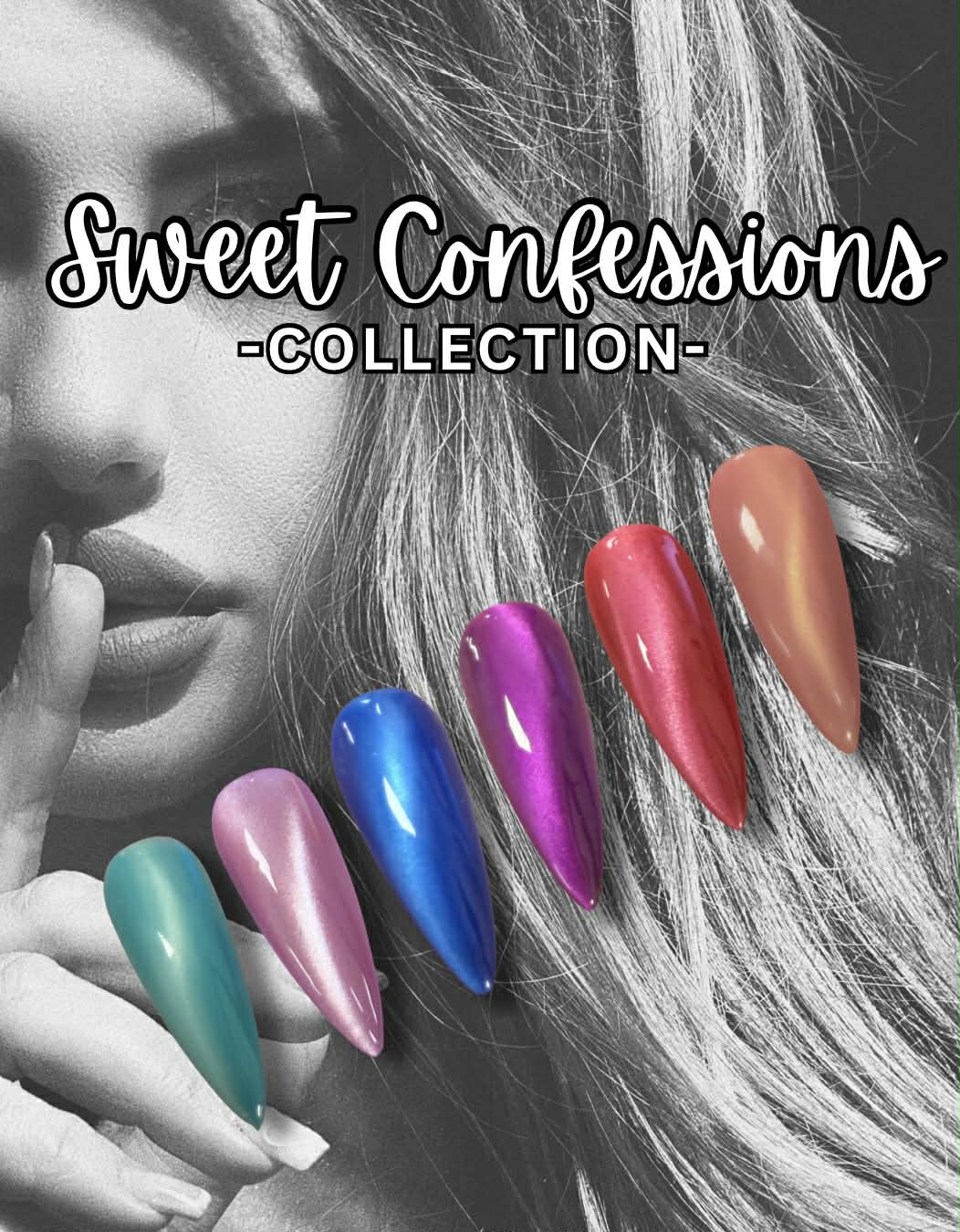 Sweet Confessions Collection (Cat Eye)(6pcs) 15ml HEMA FREE