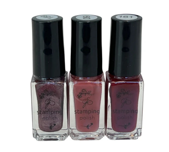 CJS Stamping Polish Kit Berry Blend (Trio)