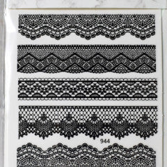 black lace stickers 944