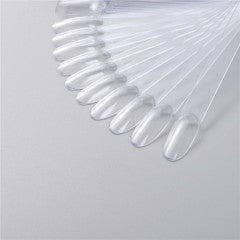 clear oval nail swatch ring 24 pcs