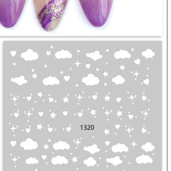 cloud stickers White 1320