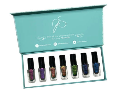 Stamping Polish Kit (7 Colors) Shifting Colors (Semi-Sheer)