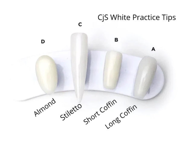 CJS Practice/ Demo Tip Replacements Short Coffin Style B