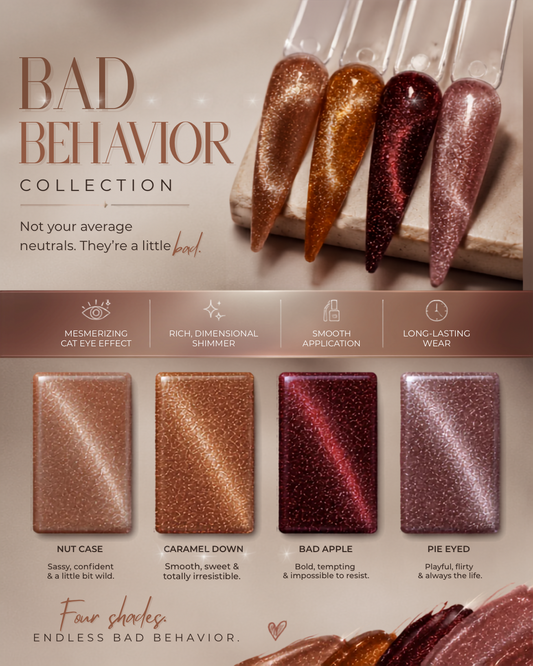 Bad Behaviour Collection cat Eye (4pcs) 15ml HEMA FREE