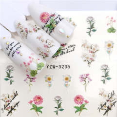 flower Water Decal YZW- 3235