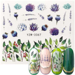 Water Decal flower YZW- 3367