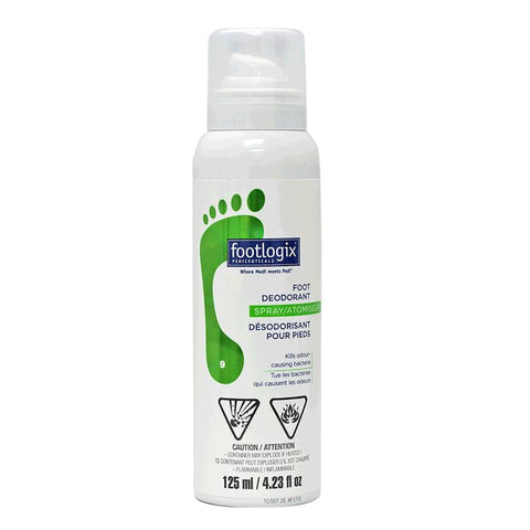 Spray déodorant pour chaussures Footlogix 125 mm