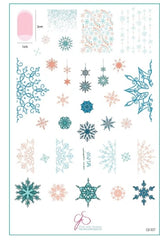 Steel Stamping Plate (14cm x 9cm) Frozen lace (CjS-327)