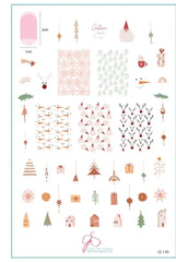 Steel Stamping Plate (14cm x 9cm) Gather Near to Us (CjSC-80)