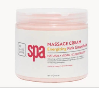 Crème de massage énergisante au pamplemousse rose 16 oz