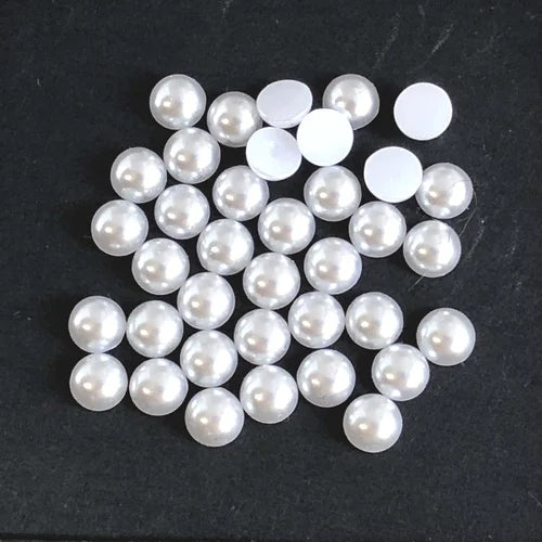 White Pearl Charms 30 pc 2.5mm